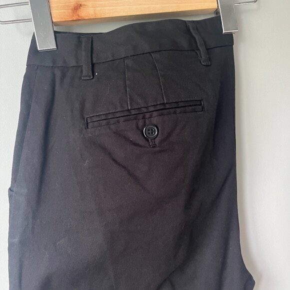 Gap Stretch Y2K mid-rise Chino Straight legs pants in Black size Tall 12L - Picture 7 of 8
